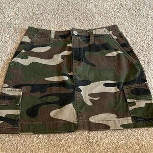 BRAND NEW WITH TAGS CAMO SKIRT